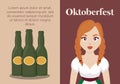 Oktoberfest festival design with icon vectot ilustration