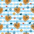 Oktoberfest Lebkuchenherz ginger heart background