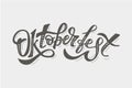 Oktoberfest lettering Calligraphy Brush Text Holiday Sticker