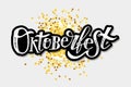 Oktoberfest lettering Calligraphy Brush Text Holiday Sticker