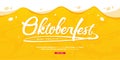 Oktoberfest lettering vector concept illustration