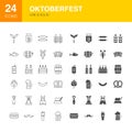 Oktoberfest Line Web Glyph Icons