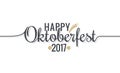 Oktoberfest logo lettering on white design background