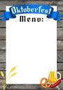 Oktoberfest frame - great as restaurant pricelist