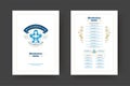 Oktoberfest menu vintage typography template with cover beer festival celebration and label design vector illustration Royalty Free Stock Photo