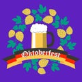 Oktoberfest Poster Flat Design