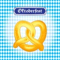 Oktoberfest pretzel Oktoberfest Beer festival Bavarian flag pattern sign
