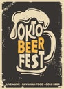 Oktoberfest promotional poster design idea