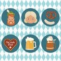 Oktoberfest related icons