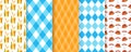 Oktoberfest seamless pattern. Octoberfest backgrounds. Vector illustration Royalty Free Stock Photo