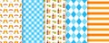 Oktoberfest seamless pattern. Octoberfest backgrounds. Vector illustration Royalty Free Stock Photo