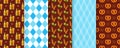 Oktoberfest seamless pattern. Octoberfest backgrounds. Vector illustration Royalty Free Stock Photo