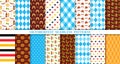 Oktoberfest seamless pattern. Octoberfest traditional backgrounds. Vector illustration Royalty Free Stock Photo