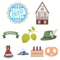 Oktoberfest related icon set