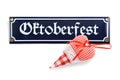 Oktoberfest sign with heart Royalty Free Stock Photo