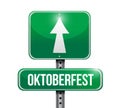 Oktoberfest sign illustration design Royalty Free Stock Photo