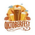 Oktoberfest sign or logo design Royalty Free Stock Photo