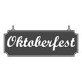 Oktoberfest sign on white background