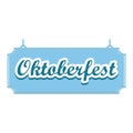 Oktoberfest sign on white background