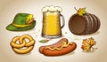 Oktoberfest symbols and icons