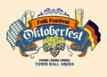 Oktoberfest Event Typography Vintage Label Style