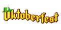 Oktoberfest - typography, yellow letters