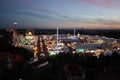 Oktoberfest view at night Royalty Free Stock Photo
