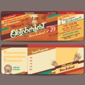 Oktoberfest vintage invitation card