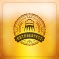 Oktoberfest vintage poster or greeting card