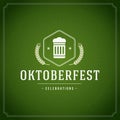 Oktoberfest vintage poster or greeting card