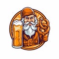 Oktoberfest, world largest beer festival or Volkfest. Held annually in Germany. Ai Generated
