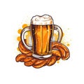 Oktoberfest, world largest beer festival or Volkfest. Held annually in Germany. Ai Generated