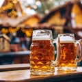 Oktoberfest, world largest beer festival or Volkfest. Held annually in Germany. Ai Generated