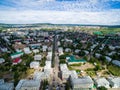 Oktyabrsky city, aerial view. Bashkortostan Royalty Free Stock Photo