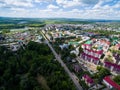 Oktyabrsky city, aerial view. Bashkortostan Royalty Free Stock Photo