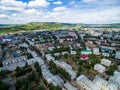 Oktyabrsky city, aerial view. Bashkortostan Royalty Free Stock Photo