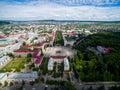 Oktyabrsky city, aerial view. Bashkortostan Royalty Free Stock Photo