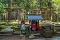 Okunoin Temple with Graveyard Area at Koyasan (Mt. Koya) in Wakayama Royalty Free Stock Photo