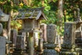 Okunoin Temple with Graveyard Area at Koyasan (Mt. Koya) in Wakayama Royalty Free Stock Photo