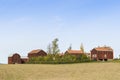 Ol-Ers farm buildings Halsingland Sweden Royalty Free Stock Photo