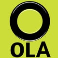 Ola cabs logo with colour full background. original logo Royalty Free Stock Photo