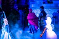 Olaf, Elsa ,Anna and Kristoff in A Frozen Holiday Wish at Magic Kingdom Park 10.