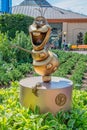 Olaf Gold Statue 50th Anniversary Disney