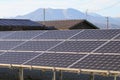 Olar power panels ,Photovoltaic modules for innovation green ene Royalty Free Stock Photo