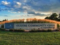 Olathe Community Center Main Sign Royalty Free Stock Photo