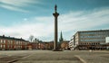 Olav Tryggvason statue in the center of Trondheim, Norway Royalty Free Stock Photo