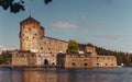 Olavinlinna castle in Savonlinna Finland on a sunny day