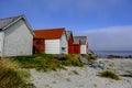 Row Or Line Of Traditional Colourful Beach Huts Royalty Free Stock Photo