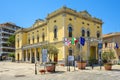 Olbia, Italy - Citi hall building - Municipio di Olbia - at the Corso Umberto I street - main boulevard and touristic site of the