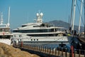 YACHT VINTAGE YACHT in porto cervo sardinia Royalty Free Stock Photo